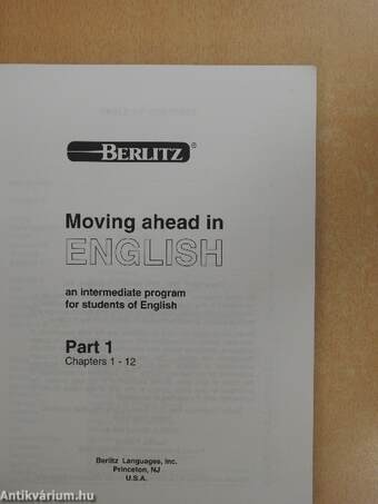 Moving ahead in English Part 1 Chapters 1-12