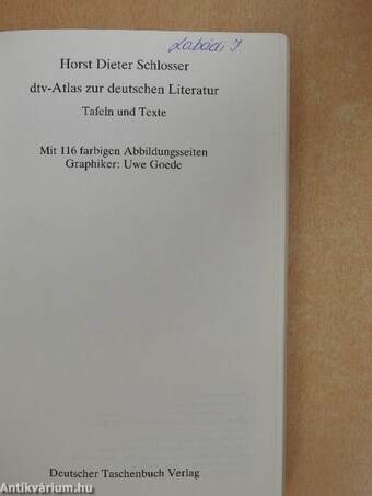 dtv-Atlas zur deutschen Literatur