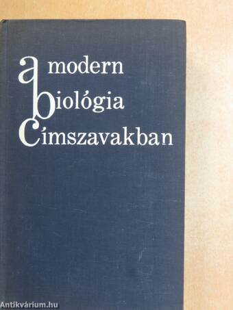 A modern biológia címszavakban