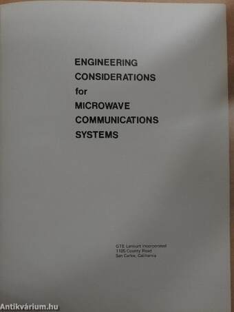 Engineering Considerations for Microwave Communications Systems