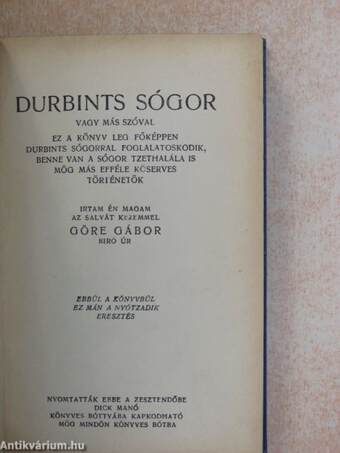 Durbints sógor