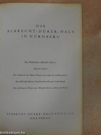 Das Albrecht-Dürer-Haus in Nürnberg