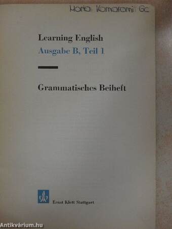 Learning English Ausgabe B, Teil 1