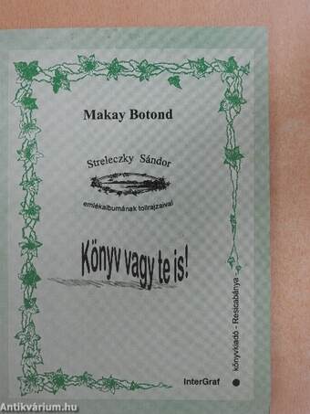 Könyv vagy te is!