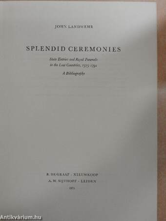 Splendid Ceremonies