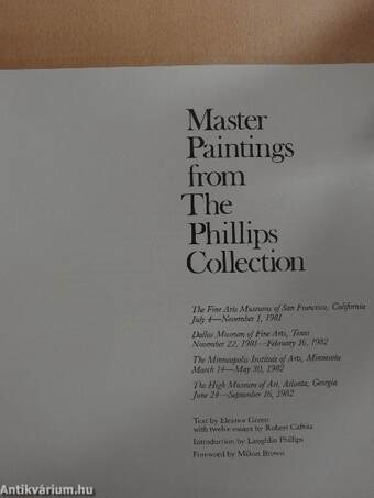 Master Paintings from The Phillips Collection