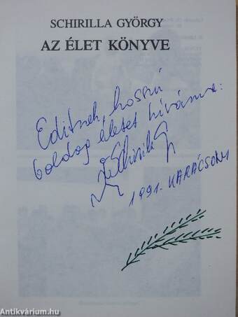 Az élet könyve (dedikált példány)