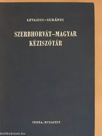 Szerbhorvát-magyar kéziszótár