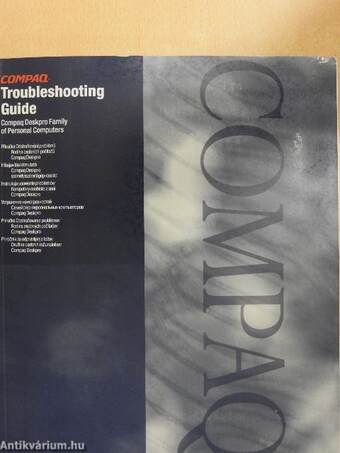 Compaq Troubleshooting Guide - CD-vel