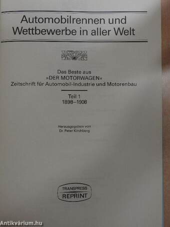 Automobilrennen und Wettbewerbe in aller Welt 1-2