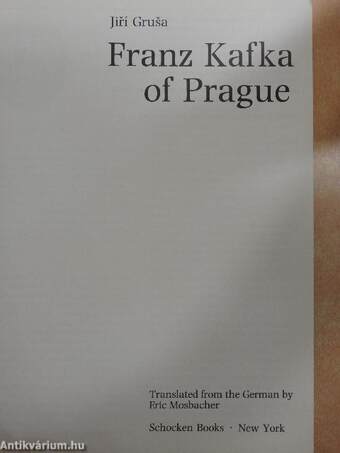 Franz Kafka of Prague