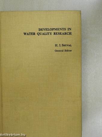 Developments in Water Quality Research