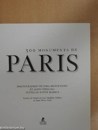 500 monuments de Paris