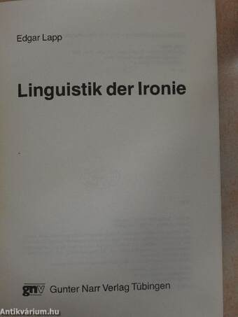 Linguistik der Ironie