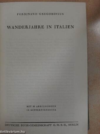 Wanderjahre in Italien