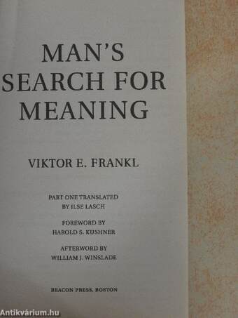 Man's Search for Meaning