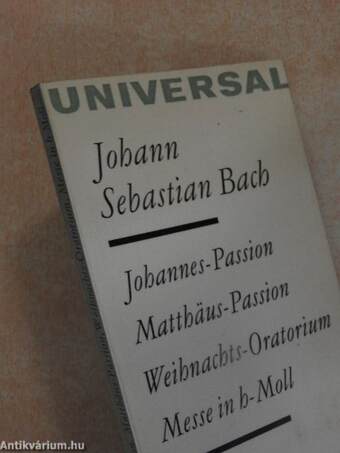 Johannes-Passion/Matthäus-Passion/Weihnachts-Oratorium/Messe in h-Moll