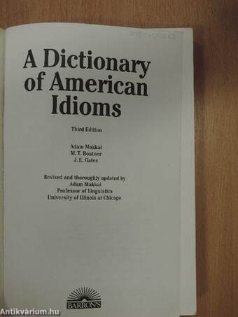 A Dictionary of American Idioms