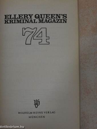 Ellery Queen's Kriminal Magazin 74