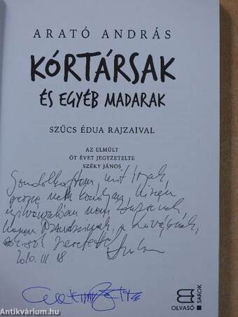 Kórtársak és egyéb madarak (dedikált példány)