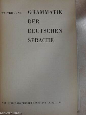 Grammatik der deutschen Sprache