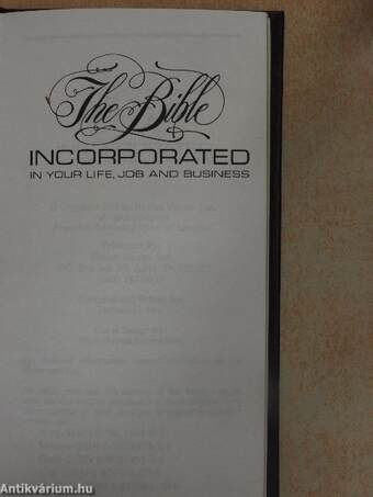 The Bible Incorporated