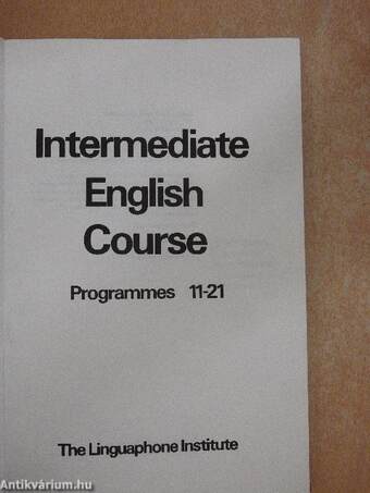 Intermediate English Course