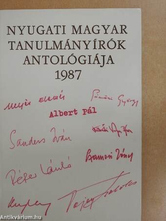 Nyugati magyar tanulmányírók antológiája 1987