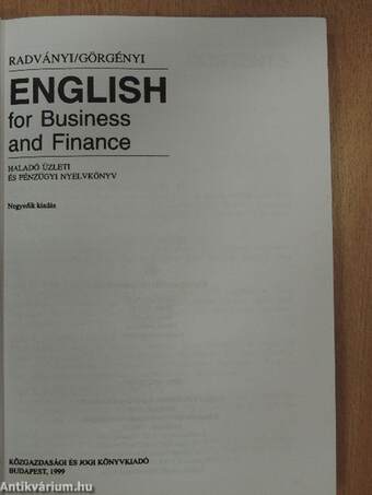 English for Business and Finance