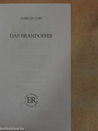 Das Brandopfer