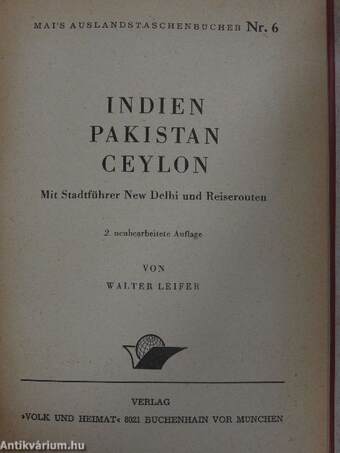 Indien/Pakistan Ceylon