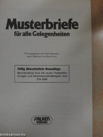 Musterbriefe für alle Gelegenheiten