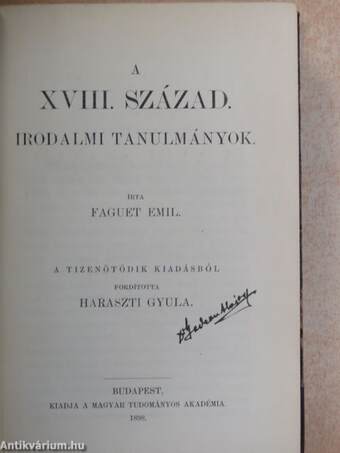 A XVIII. század