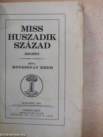 Miss huszadik század