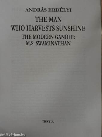 The man who harvests sunshine