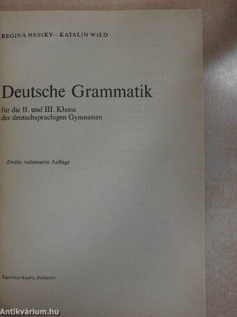 Deutsche Grammatik II-III.