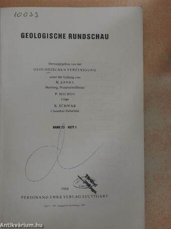 Geologische Rundschau Heft 1, 1984