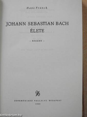 Johann Sebastian Bach élete