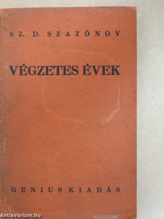 Végzetes évek