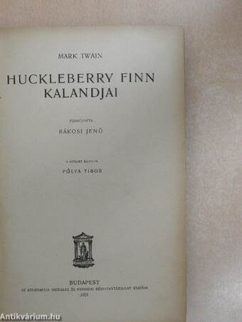 Huckleberry Finn kalandjai