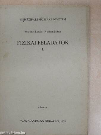 Fizikai feladatok I.