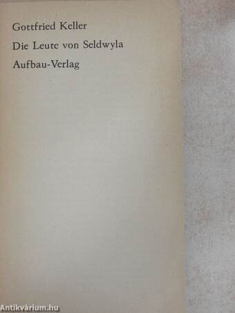 Die Leute von Seldwyla