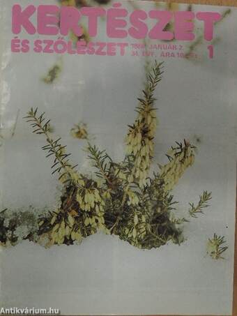 Kertészet és szőlészet 1986. január-december