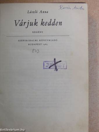 Várjuk kedden