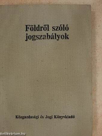 Földről szóló jogszabályok