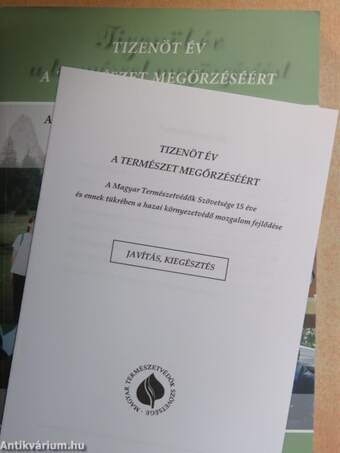 Tizenöt év a természet megőrzéséért