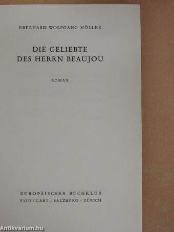 Die Geliebte des Herrn Beaujou