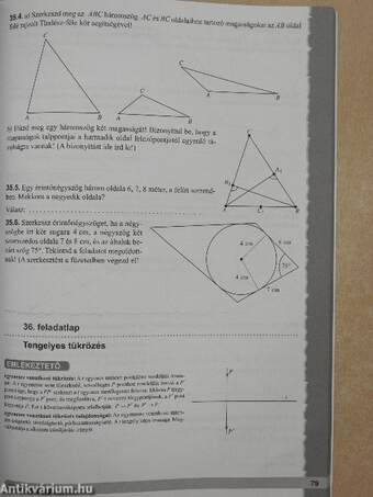 Matematika gyakorló feladatlapok 9.