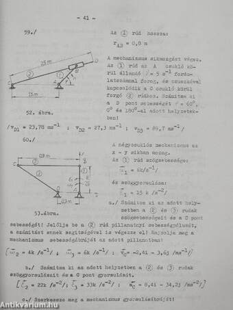 Műszaki mechanika példatár III.