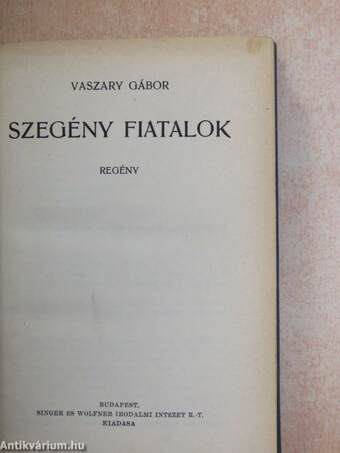 Szegény fiatalok